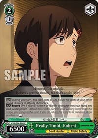Really Timid, Kobeni - Chainsaw Man - Weiss Schwarz card