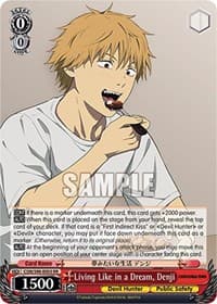 Living Like in a Dream, Denji - Chainsaw Man - Weiss Schwarz card