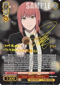 First Taste, Makima (CSMR) - Chainsaw Man - Weiss Schwarz card