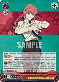 Public Safety Devil Extermination Special Division 4, Makima (SR) - Chainsaw Man - Weiss Schwarz card