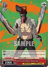Devil Covered in Blood, Chainsaw Man (SR) - Chainsaw Man - Weiss Schwarz card