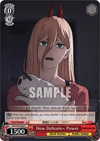 How Delicate~ Power - Chainsaw Man - Weiss Schwarz card