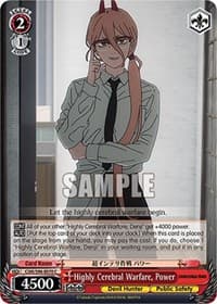Highly Cerebral Warfare, Power - Chainsaw Man - Weiss Schwarz card