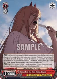 Moment on the Way Home, Power - Chainsaw Man - Weiss Schwarz card