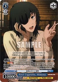 First Cigarette, Himeno (OFR) - Chainsaw Man - Weiss Schwarz card