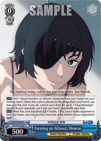 Forming an Alliance, Himeno - Chainsaw Man - Weiss Schwarz card