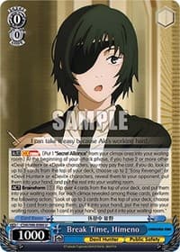 Break Time, Himeno - Chainsaw Man - Weiss Schwarz card