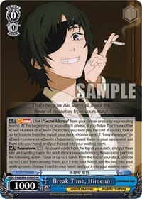 Break Time, Himeno (SR) - Chainsaw Man - Weiss Schwarz card