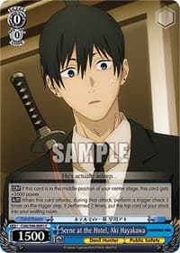 Scene at the Hotel, Aki Hayakawa - Chainsaw Man - Weiss Schwarz card