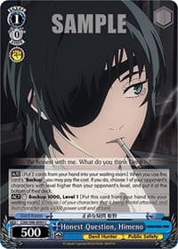 Honest Question, Himeno - Chainsaw Man - Weiss Schwarz card