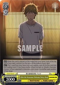 After the Newcomer Welcome Party, Denji (Foil) - Chainsaw Man - Weiss Schwarz card