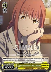 Type of Person She Likes? Makima (RRR) - Chainsaw Man - Weiss Schwarz card