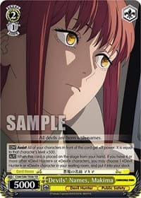 Devils' Names, Makima - Chainsaw Man - Weiss Schwarz card