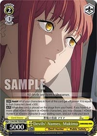 Devils' Names, Makima (RRR) - Chainsaw Man - Weiss Schwarz card