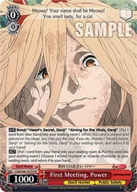 First Meeting, Power - Chainsaw Man - Weiss Schwarz card