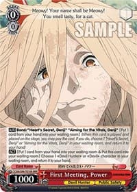 First Meeting, Power (RRR) - Chainsaw Man - Weiss Schwarz card