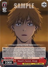 Heart's Secret, Denji - Chainsaw Man - Weiss Schwarz card