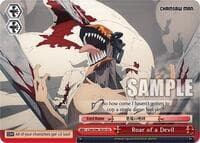Roar of a Devil - Chainsaw Man - Weiss Schwarz card