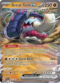 Great Tusk ex - SV: Paldean Fates - Pokemon card