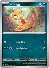 Scraggy - SV: Paldean Fates - Pokemon card