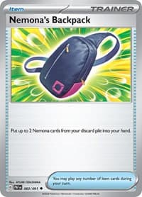 Nemona's Backpack - SV: Paldean Fates - Pokemon card