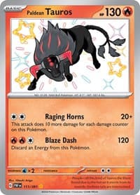 Paldean Tauros - SV: Paldean Fates - Pokemon card