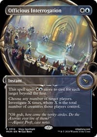 Officious Interrogation (Showcase) - Murders at Karlov Manor - Magic: The Gathering card