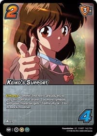 Keiko's Support - Yu Yu Hakusho: Dark Tournament - UniVersus card