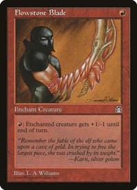 Flowstone Blade - Stronghold - Magic: The Gathering card