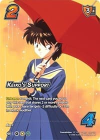 Keiko's Support (Alternate Art) - Yu Yu Hakusho: Dark Tournament - UniVersus card