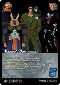 Toguro's Dominance - Yu Yu Hakusho: Dark Tournament - UniVersus card