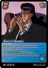 Sakyo's Gamble - Yu Yu Hakusho: Dark Tournament - UniVersus card