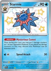 Starmie - SV: Paldean Fates - Pokemon card
