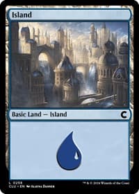 Island (0258) - Ravnica: Clue Edition - Magic: The Gathering card