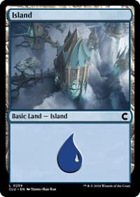 Island (0259) - Ravnica: Clue Edition - Magic: The Gathering card