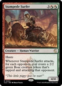 Stampede Surfer - Ravnica: Clue Edition - Magic: The Gathering card