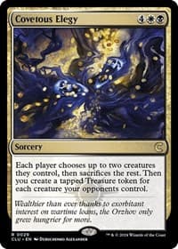 Covetous Elegy - Ravnica: Clue Edition - Magic: The Gathering card