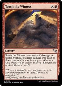 Torch the Witness (a) - Murders at Karlov Manor - Magic: The Gathering card