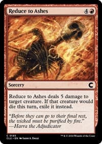 Reduce to Ashes - Ravnica: Clue Edition - Magic: The Gathering card
