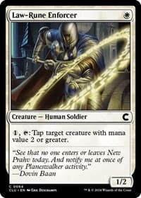 Law-Rune Enforcer - Ravnica: Clue Edition - Magic: The Gathering card
