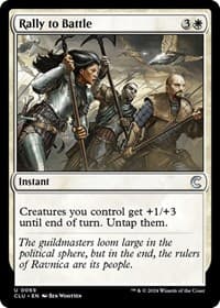 Rally to Battle - Ravnica: Clue Edition - Magic: The Gathering card