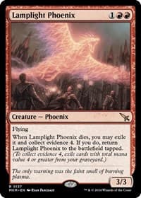Lamplight Phoenix - Murders at Karlov Manor - Magic: The Gathering card