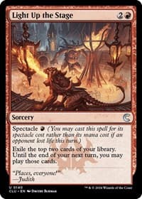 Light Up the Stage - Ravnica: Clue Edition - Magic: The Gathering card