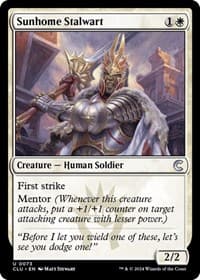 Sunhome Stalwart - Ravnica: Clue Edition - Magic: The Gathering card