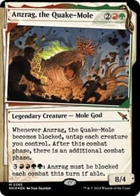 Anzrag, the Quake-Mole (Showcase) (Invisible Ink) - Murders at Karlov Manor - Magic: The Gathering card
