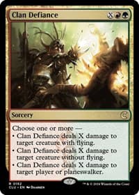 Clan Defiance - Ravnica: Clue Edition - Magic: The Gathering card