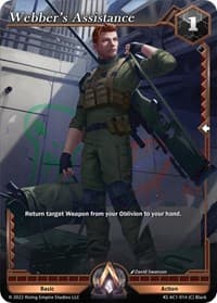 Webber's Assistance - The Awakening (Kickstarter) - Alpha Clash card