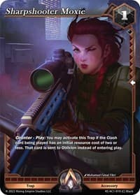 Sharpshooter Moxie - The Awakening (Kickstarter) - Alpha Clash card