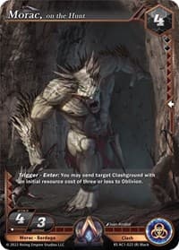 Morac, on the Hunt - The Awakening (Kickstarter) - Alpha Clash card