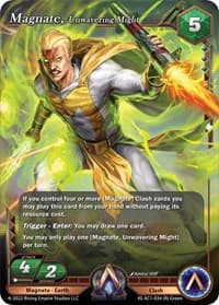 Magnate, Unwavering might - The Awakening (Kickstarter) - Alpha Clash card